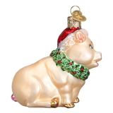 Old World Christmas - Holly Pig - 12420