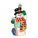 Old World Christmas - Candy Cane Snowman - 24068