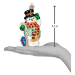 Old World Christmas - Candy Cane Snowman - 24068