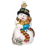 Old World Christmas - Snowman With Playful Pets - 24202