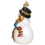 Old World Christmas - Snowman With Playful Pets - 24202