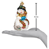 Old World Christmas - Snowman With Playful Pets - 24202