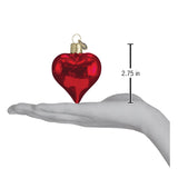 Old World Christmas - Shiny Red Heart - 30009