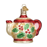 Old World Christmas - Holly Teapot - 32247