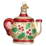 Old World Christmas - Holly Teapot - 32247