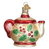 Old World Christmas - Holly Teapot - 32247