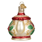 Old World Christmas - Holly Teapot - 32247