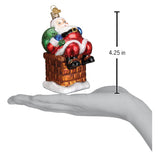 Old World Christmas - Chimney Stop Santa - 40297