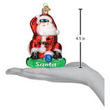 Old World Christmas - Snowboarding Santa - 40321