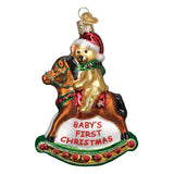 Old World Christmas - Rocking Horse Teddy - 44034