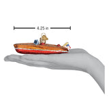 Old World Christmas - Classic Wooden Boat - 46087