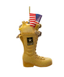 Kurt Adler - U.S. Army® Boot With U.S.A. Flag and Icons Ornament - AM2163