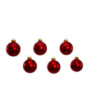 Kurt Adler - 65MM Shiny Red Glass Ball Ornaments, 6-Piece Box Set - GG0100