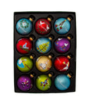 Kurt Adler - 65MM 12 Days Of Christmas Ball Ornaments, 12-Piece Box Set - GG0586