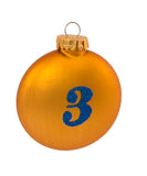 Kurt Adler - 65MM 12 Days Of Christmas Glass Ball Ornaments, 12-Piece Box Set - GG0638