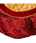 Kurt Adler - 72" Red and Gold Criss-Cross Scallop Tree Skirt - TS0180