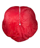 Kurt Adler - 72" Red and Gold Criss-Cross Scallop Tree Skirt - TS0180
