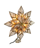 Kurt Adler - 9.25" UL 10-Light Capiz Clear Star Treetop - UL0118/C