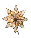 Kurt Adler - 9.25" UL 10-Light Capiz Clear Star Treetop - UL0118/C