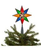 Kurt Adler - 8" UL 10-Light Multicolored Star Treetop - UL0130M