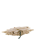 Kurt Adler - 9.27" UL 10-Light Capiz Gold Star With Arabesque Decoration Treetop - UL0271