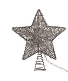 Kurt Adler - 10" UL 20-Light Silver Star Treetop - UL0895