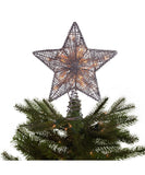 Kurt Adler - 10" UL 20-Light Silver Star Treetop - UL0895