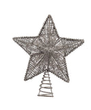 Kurt Adler - 10" UL 20-Light Silver Star Treetop - UL0895