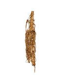Kurt Adler - 9.8" UL 20-Light Gold Rattan Star Treetop - UL1214