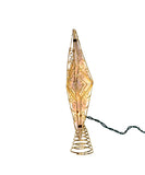 Kurt Adler - 8.5" UL 10-Light Gold Reflector Star Treetop - UL1881