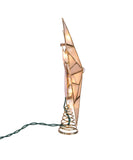Kurt Adler - 9.84" UL 10-Light Capiz Double Tip Star With Center Gem Treetop - UL3141