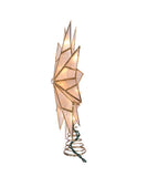 Kurt Adler - 9.84" UL 10-Light Capiz Double Tip Star With Center Gem Treetop - UL3141