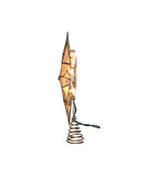 Kurt Adler - 10.24" UL 10-Light Capiz Star With Center Gem Treetop - UL3150