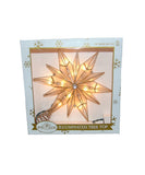 Kurt Adler - 10.24" UL 10-Light Capiz Star With Center Gem Treetop - UL3150