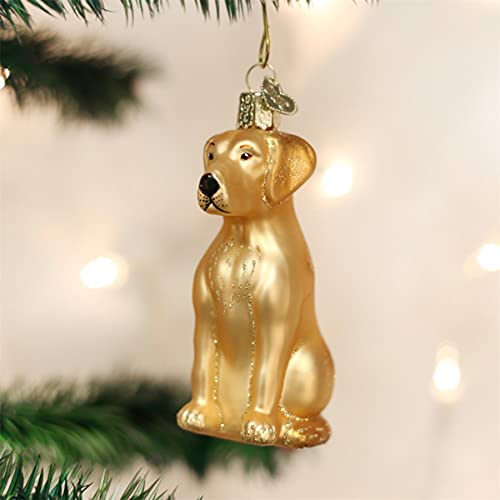 Beautiful Old World Christmas Yellow Labrador Retriever Yellow LAB Xmas Ornament 12386 31052022