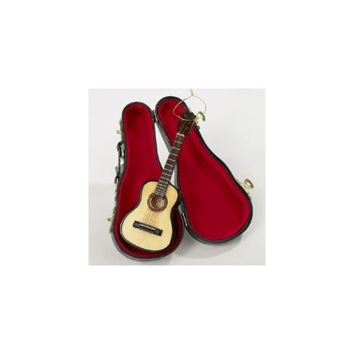 Club Pack of 12 Acoustic Folk Guitar Musical Instrument Christmas Ornaments 5.5"