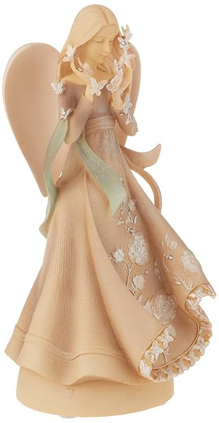 Enesco Foundations Hope Angel Stone Resin Figurine, 9"