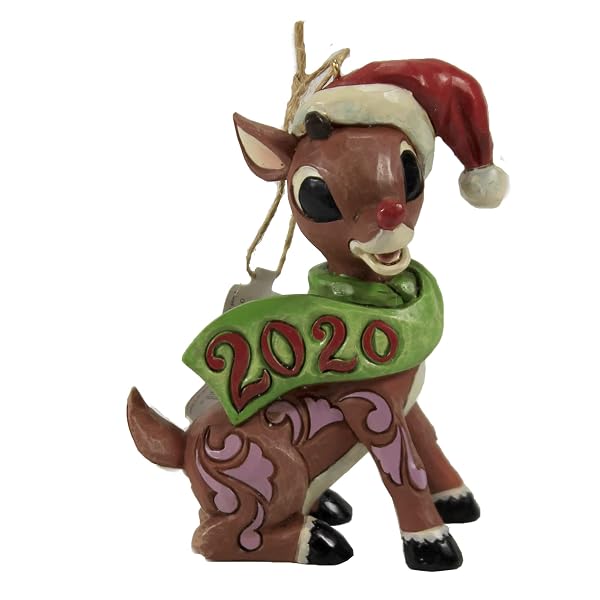 2020 Jim Shore Rudolph The Red Nosed Reindeer Christmas Ornament 6006795