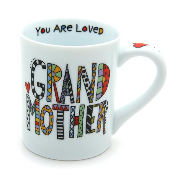 Our Name is Mud “Loved Grandmother” Porcelain Mug, 16 oz.