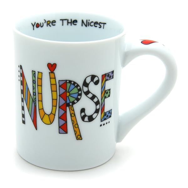 Our Name is Mud “Nicest Nurse” Porcelain Mug, 16 oz.