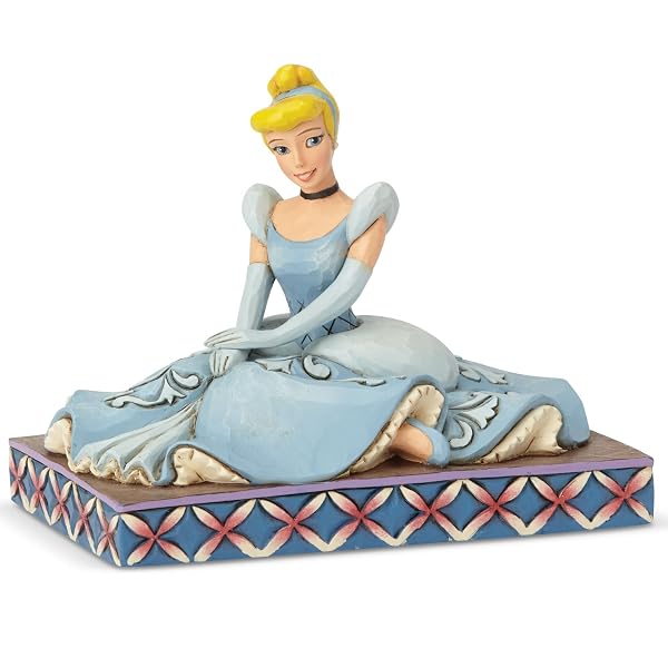 Enesco Disney Traditions by Jim Shore Cinderella Personality Pose Figurine, 3.5 Inch, Multicolor