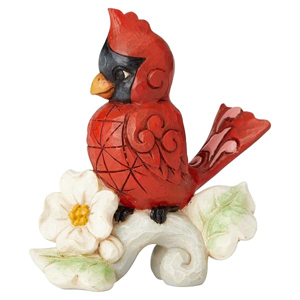 Enesco Jim Shore Heartwood Creek Cardinal Miniature Figurine, 3.35 Inch, Multicolor
