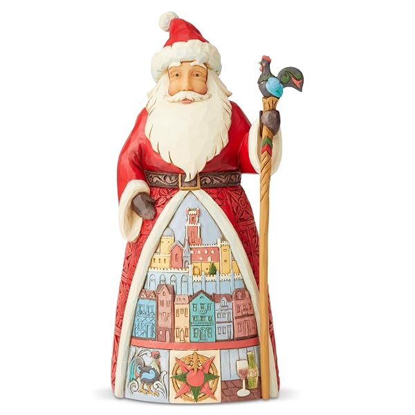 Enesco 6004235 Jim Shore Heartwood Creek Santa's Around The World Portuguese Figurine, 7.1 Inch, Multicolor