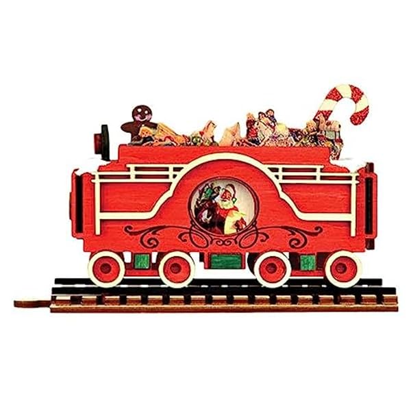 Ginger Cottages - Old World Christmas Santa's North Pole Express Tender - 80035