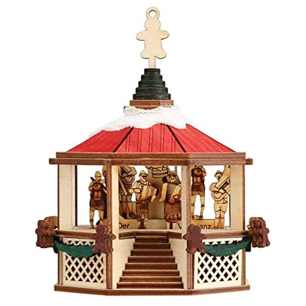 Ginger Cottages - Ornaments Oompah Gazebo Wooden - 80041