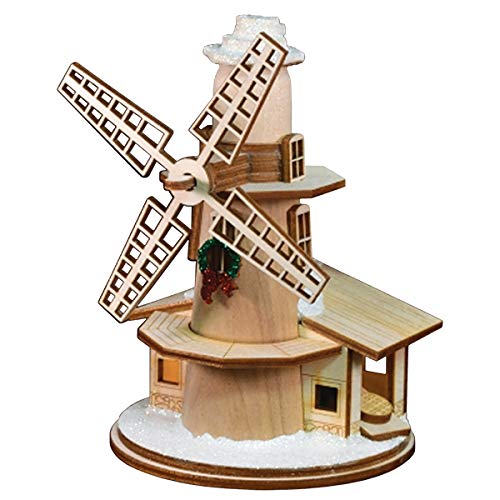 Ginger Cottages Old World Christmas Windmill Wooden Ornament for Christmas Tree, Handcrafted Holiday Decoration, Collection