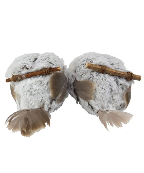 Kurt Adler - 1 Set 2 Assorted Brown And White Owl - C228