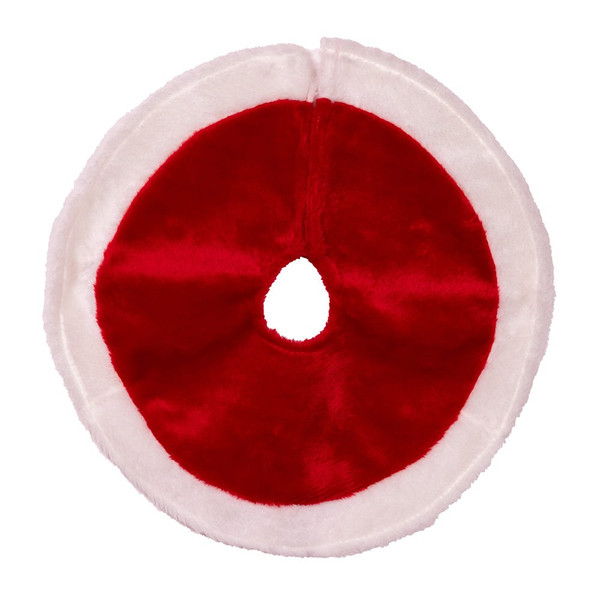 Kurt Adler - 15 Inch Red Plush Treeskirt - C1886