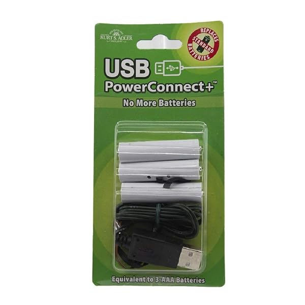 Kurt Adler - 3-AAA USB Power Connect and Converter - USB0011