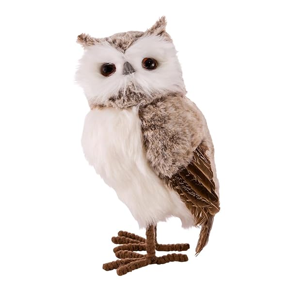Kurt Adler - 13.5-Inch Gray and Brown Owl Ornament - C0805